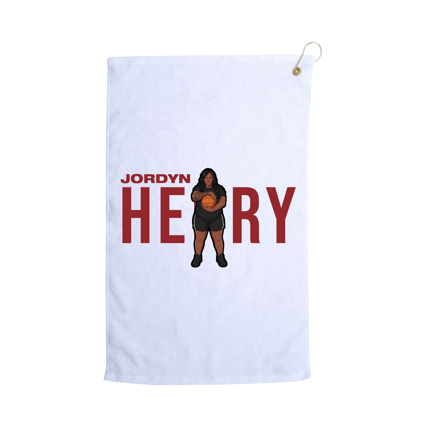 Golf Towel — Player Name in White
