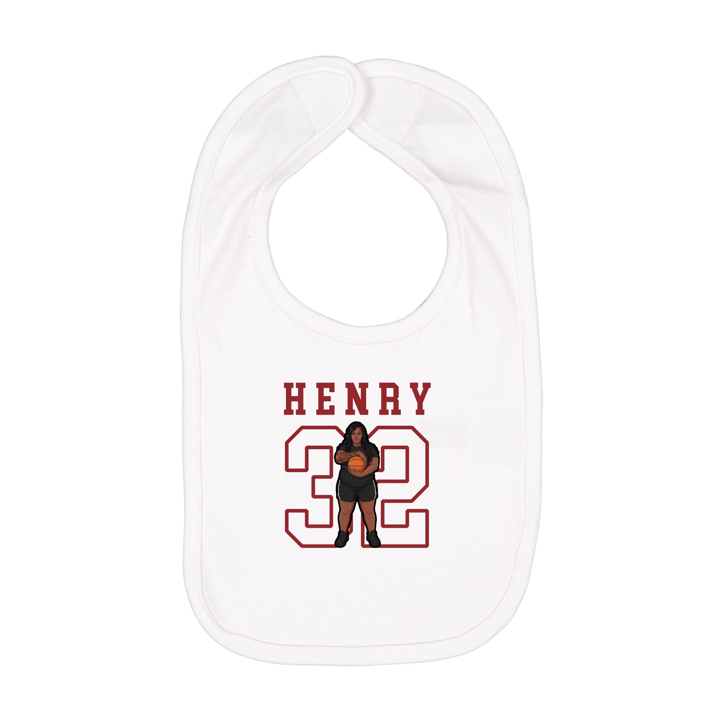 Infant Bib — Shirsey in White
