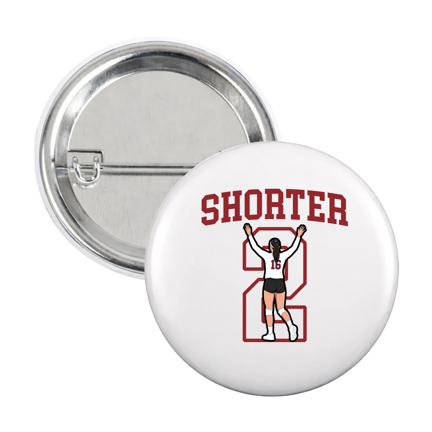 Game Day Button — Shirsey in White