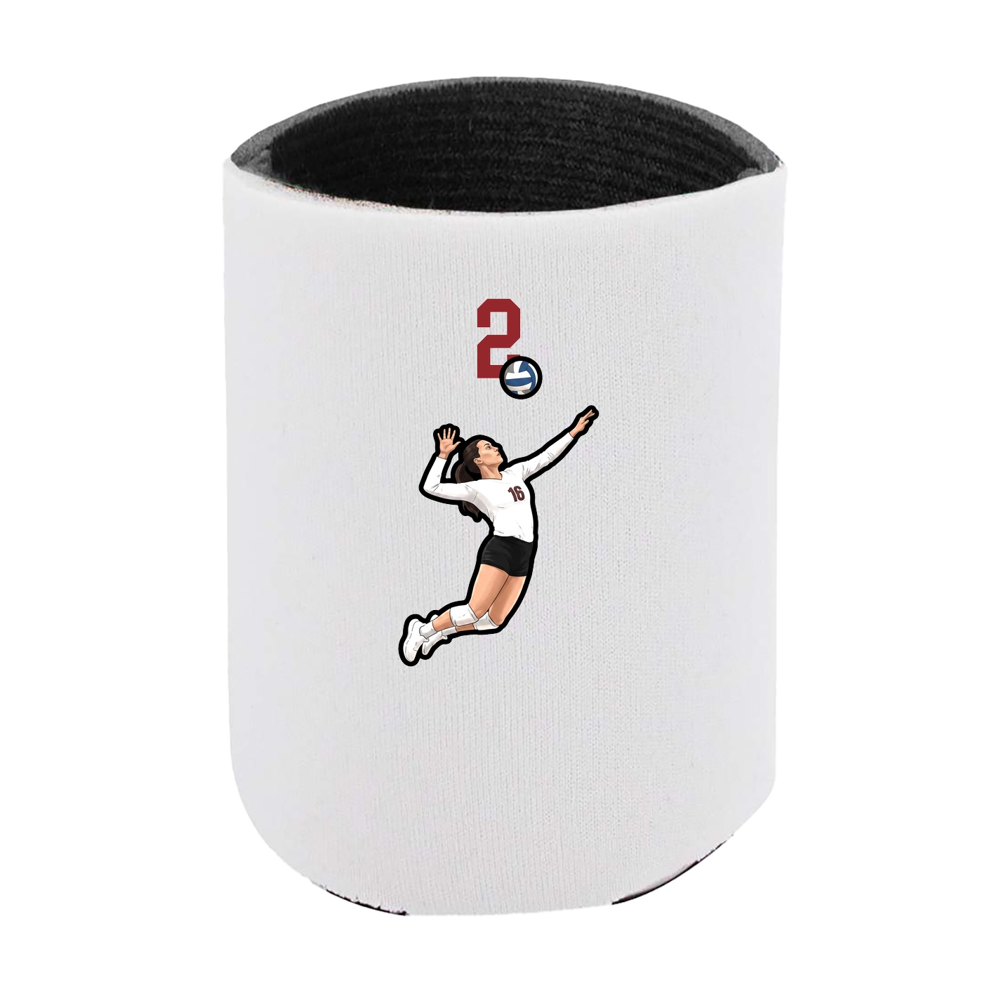 Can Holder — Number Top in White