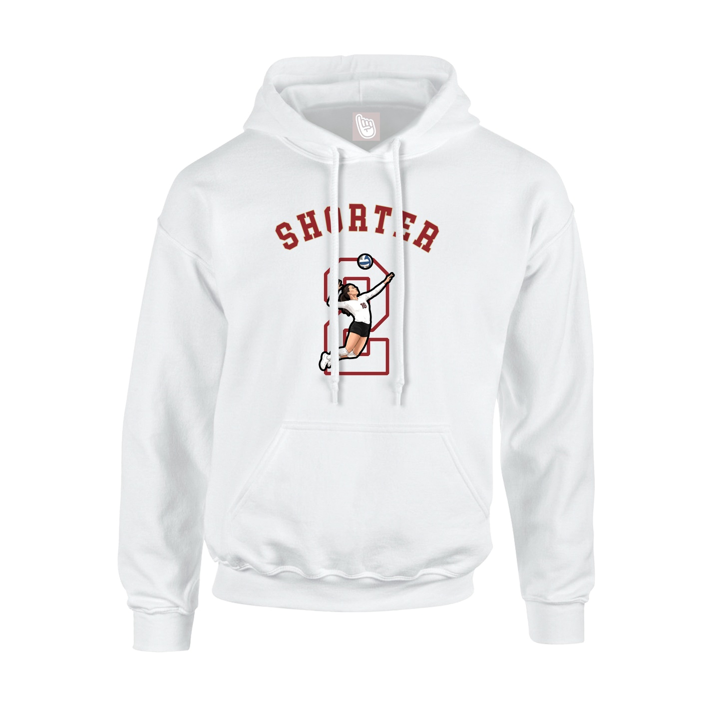Youth Hoodie — Shirsey Arch in White
