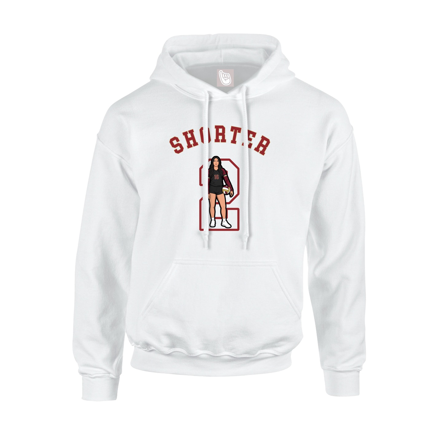 Youth Hoodie — Shirsey Arch in White