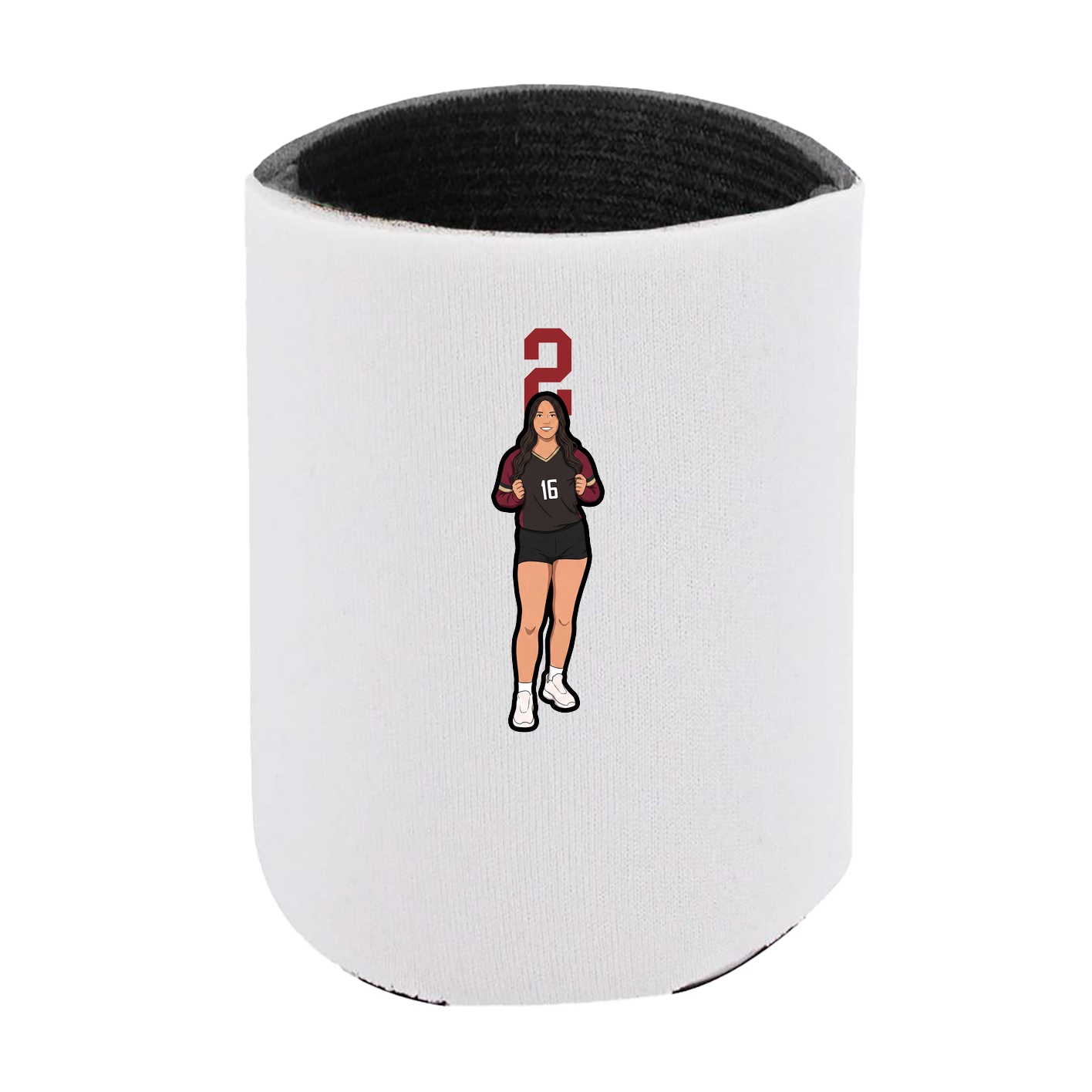 Can Holder — Number Top in White