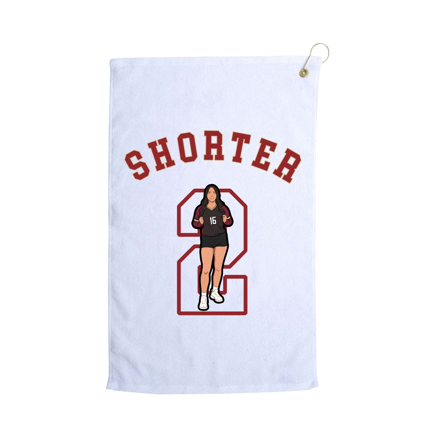 Golf Towel — Shirsey Arch in White