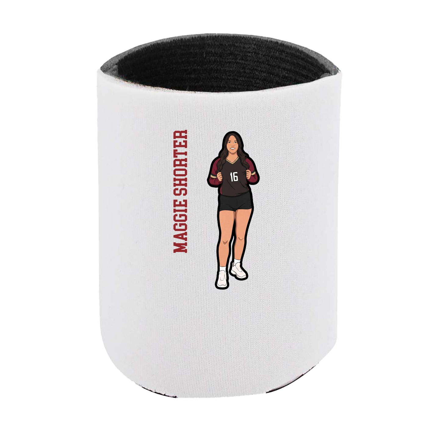Can Holder — Name Vertical in White