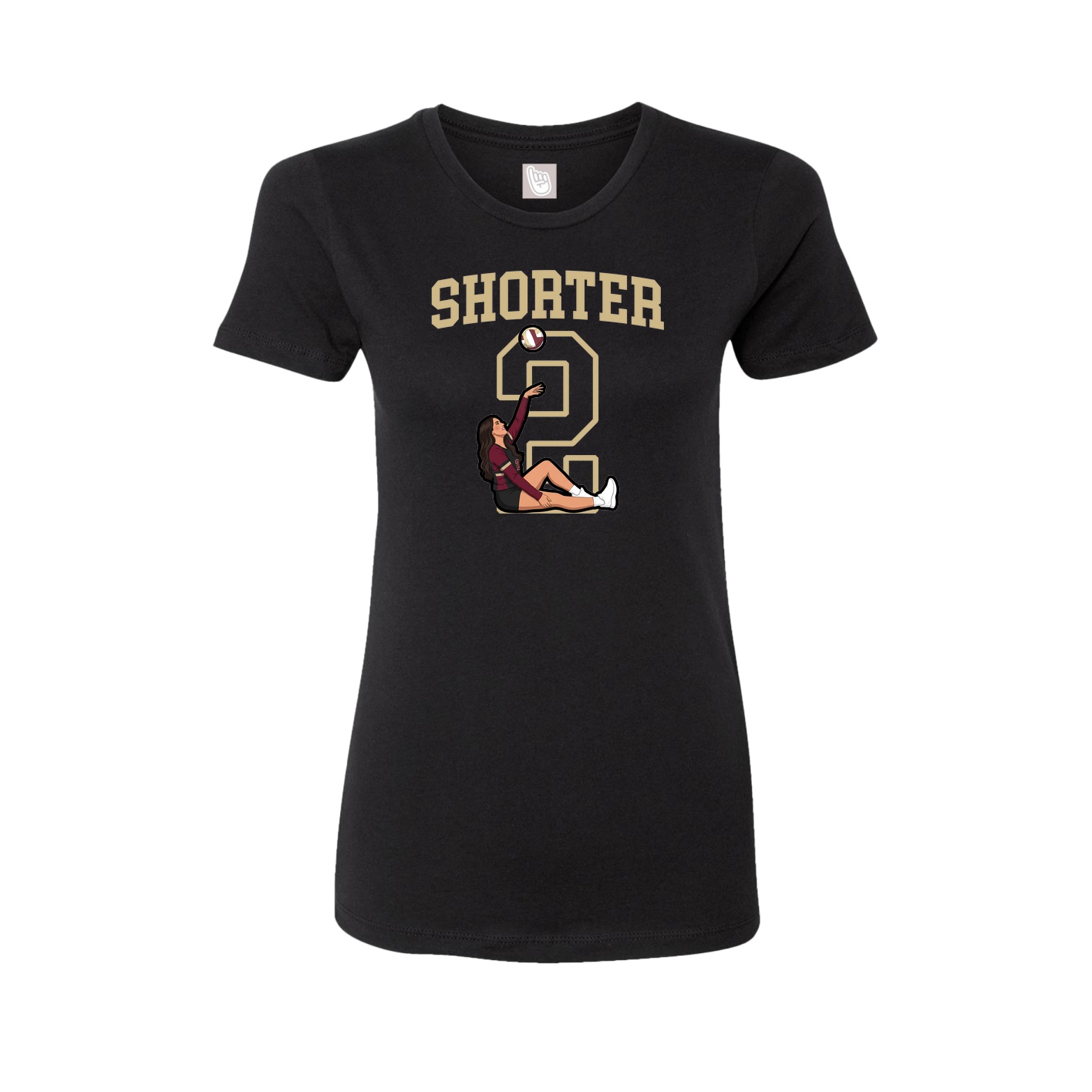 Fitted Women's Tee — Shirsey in Black