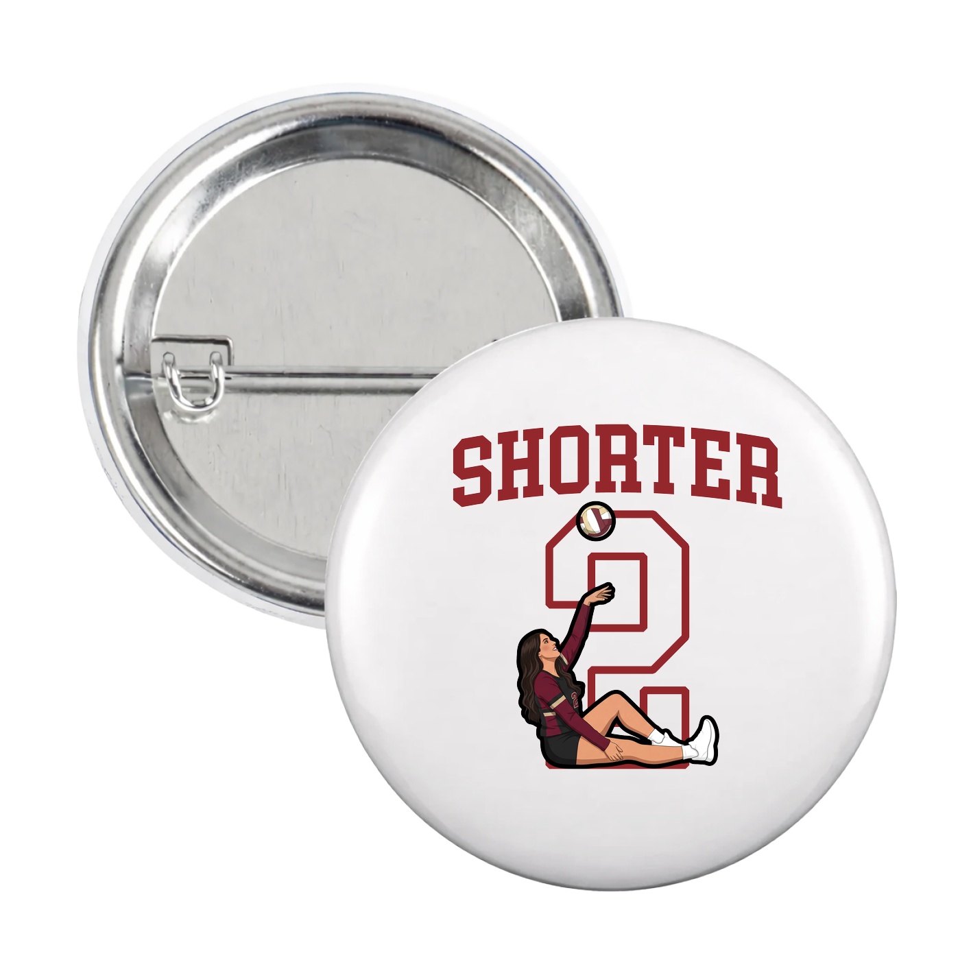 Game Day Button — Shirsey in White