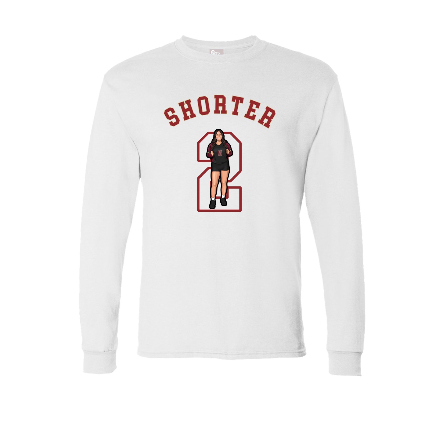 Long Sleeve Tee — Shirsey Arch in White