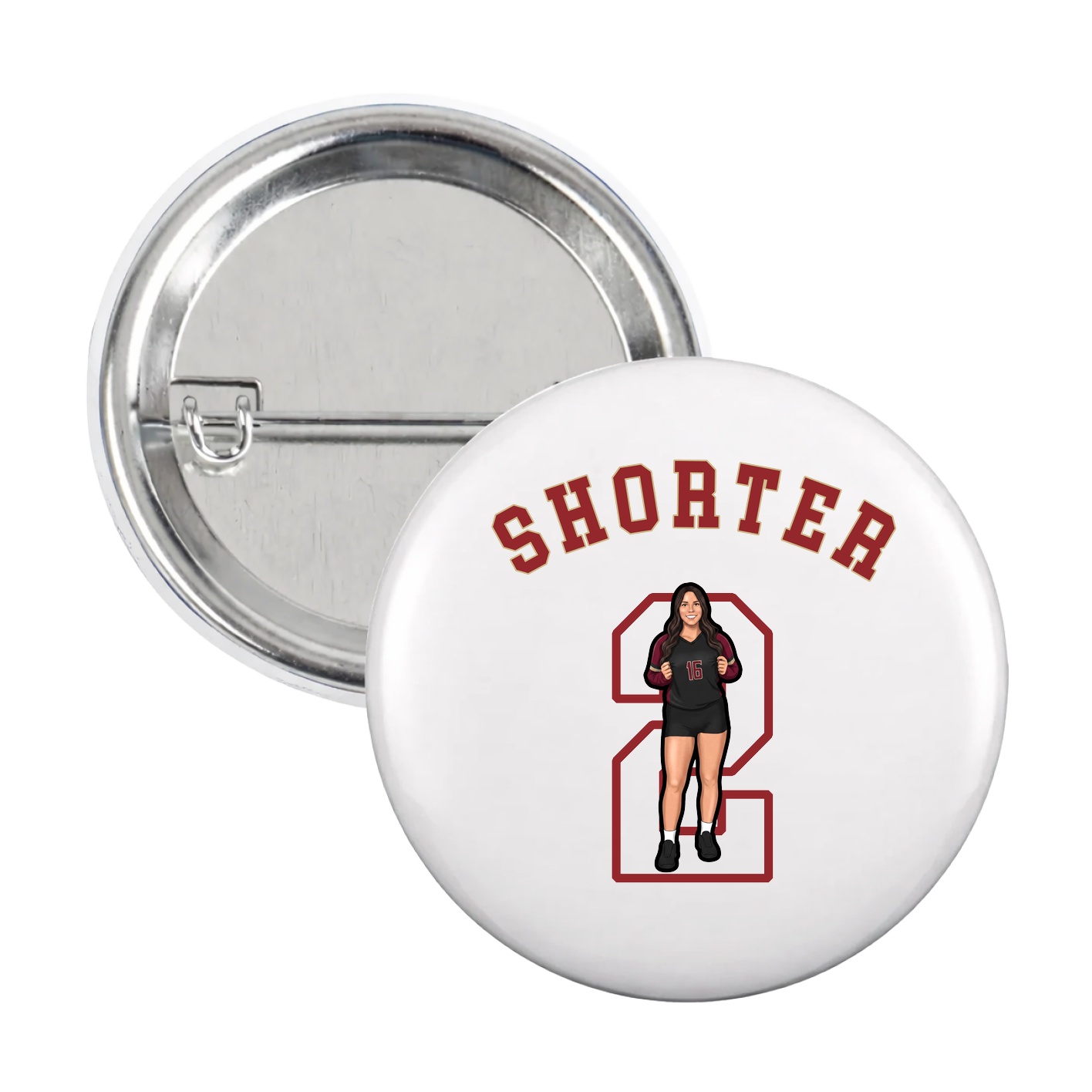 Game Day Button — Shirsey Arch in White