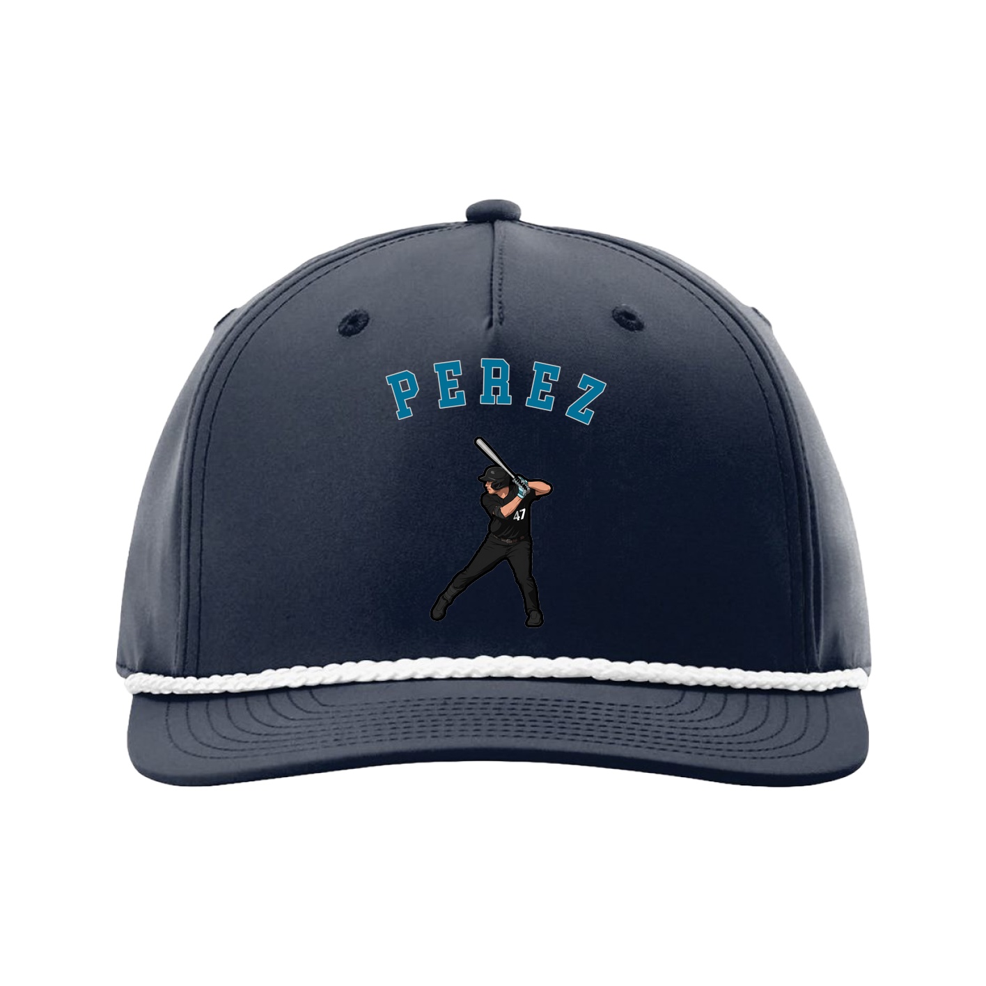 Five-Panel Classic Rope Cap — Shirsey Arch in Navy