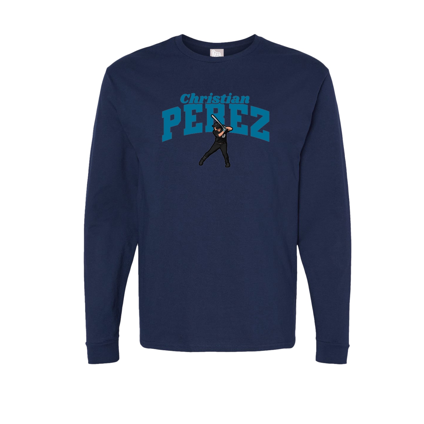 Long Sleeve Tee — Signature Arch in Navy