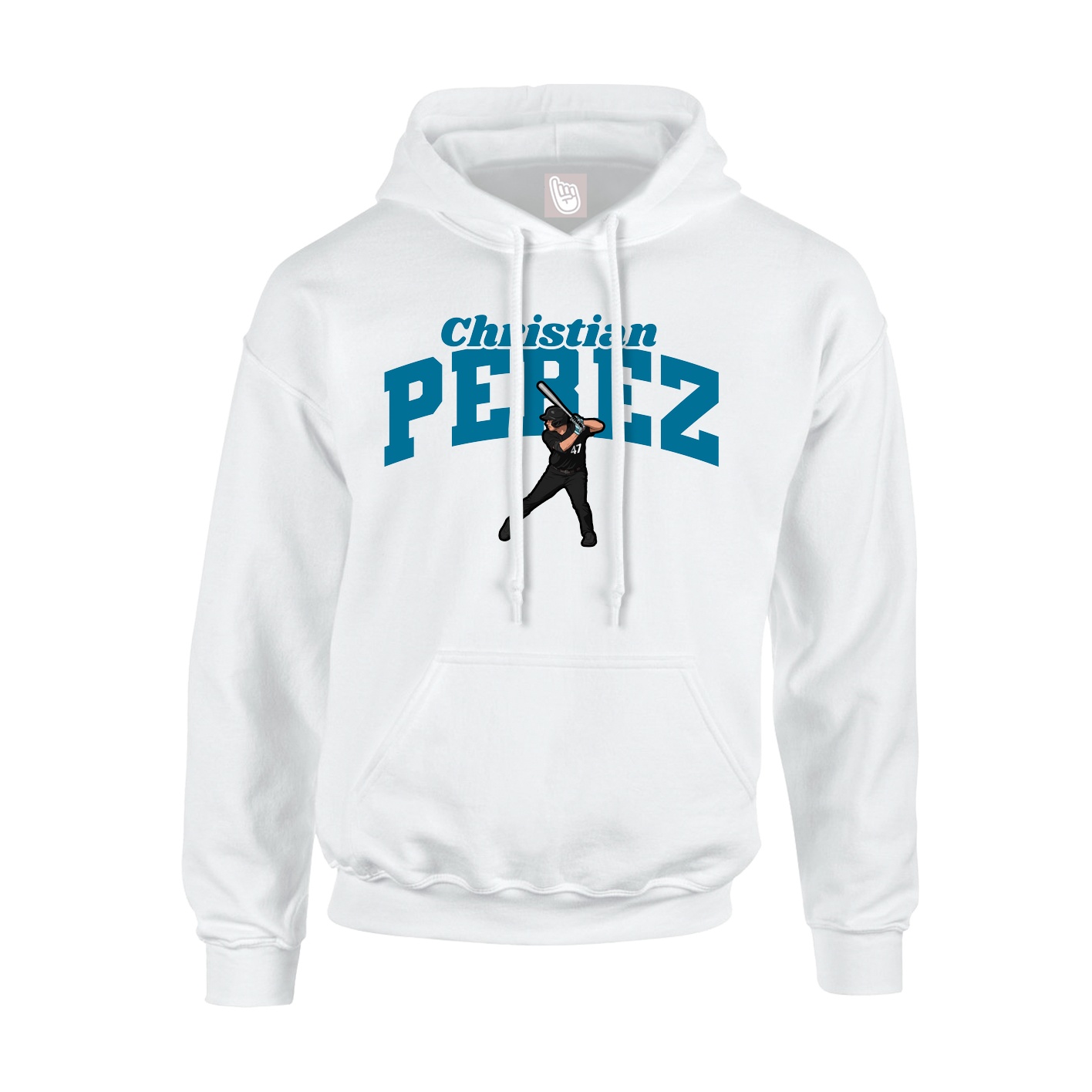 Hoodie — Signature Arch in White