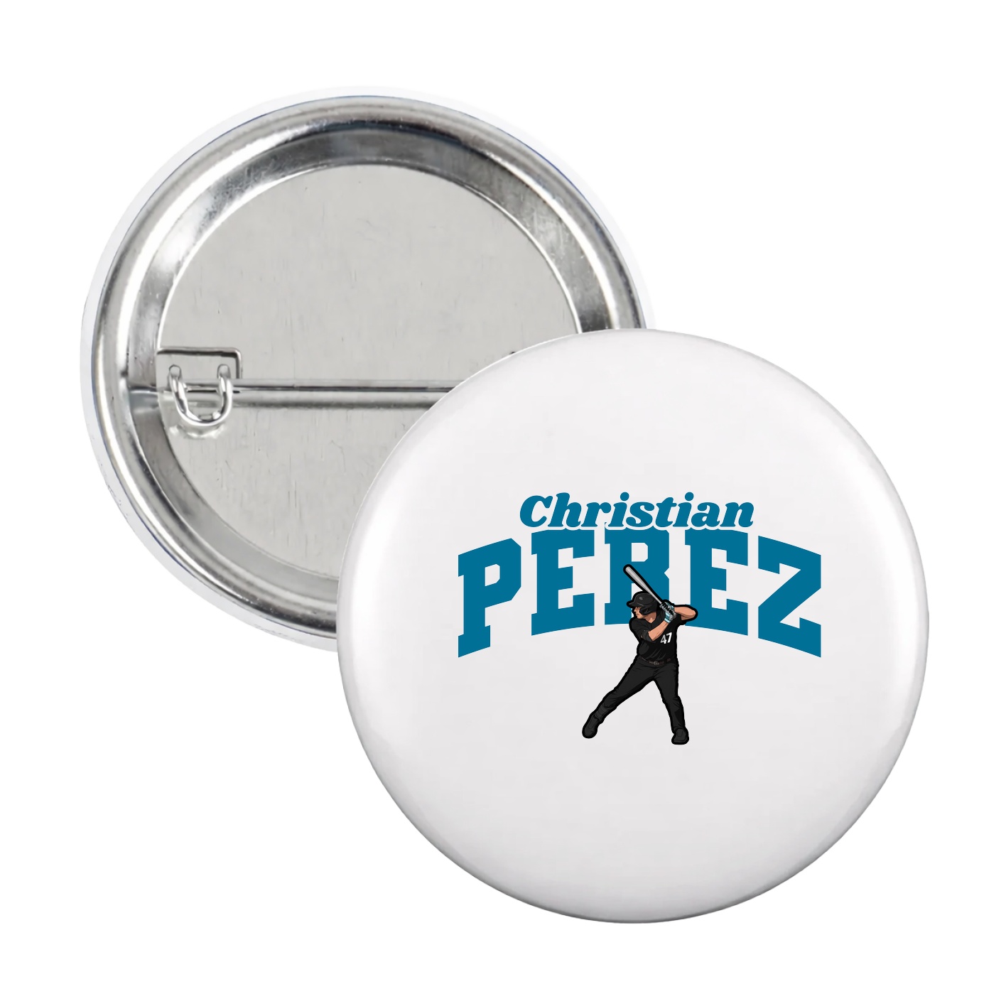 Game Day Button — Signature Arch in White
