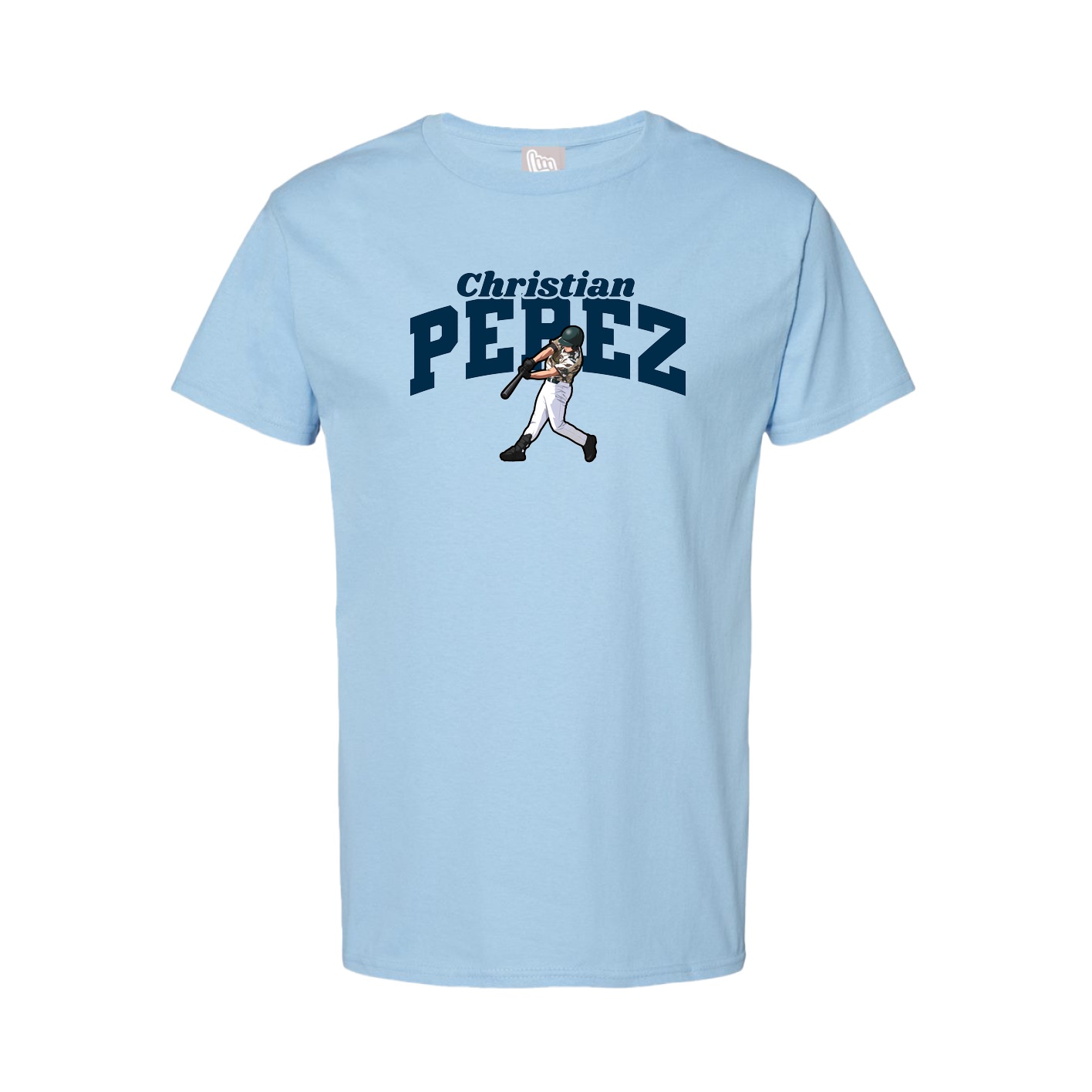 Tee — Signature Arch in Light Blue