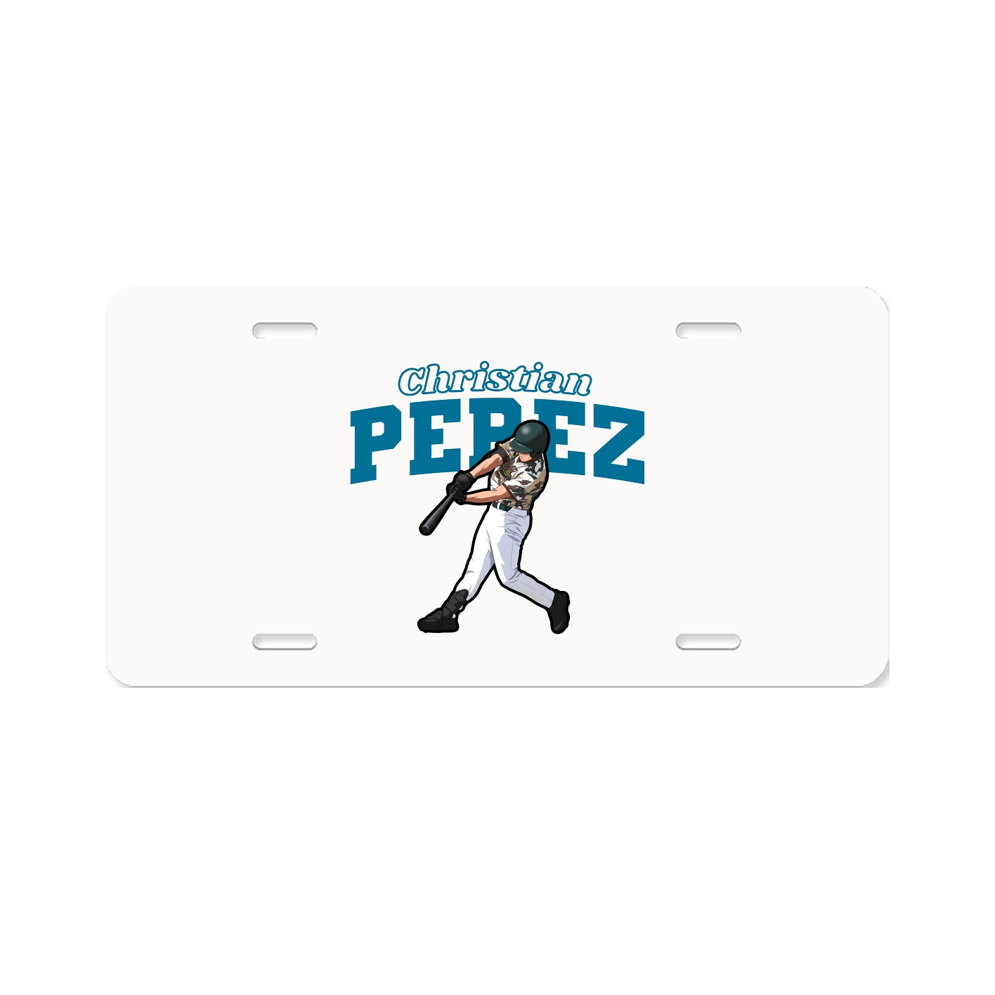 License Plate — Name Arch in Classic