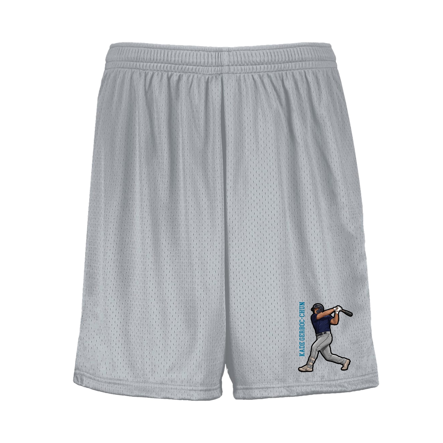 Shorts — Name Vertical in Silver