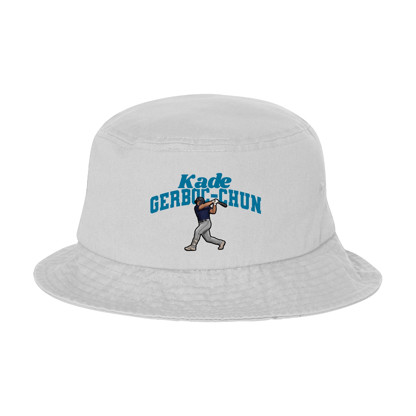 Bucket Cap — Signature Arch in White