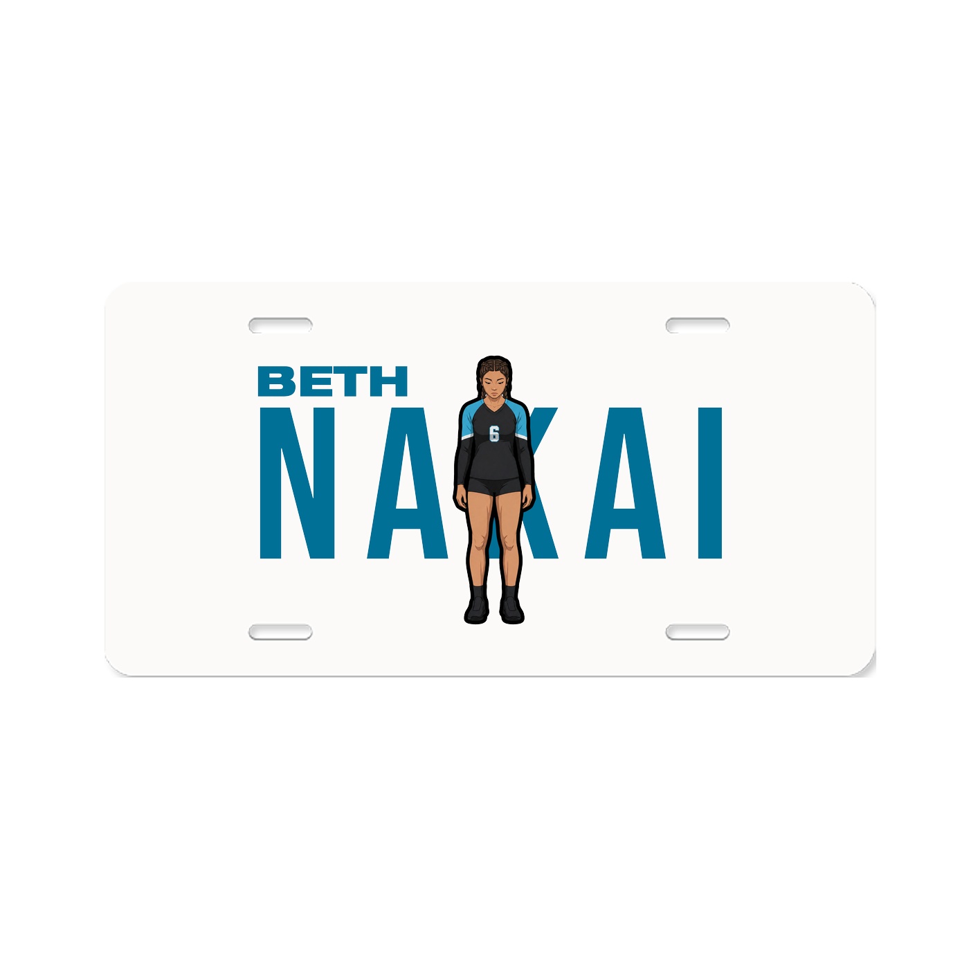 License Plate — Player Name in Classic