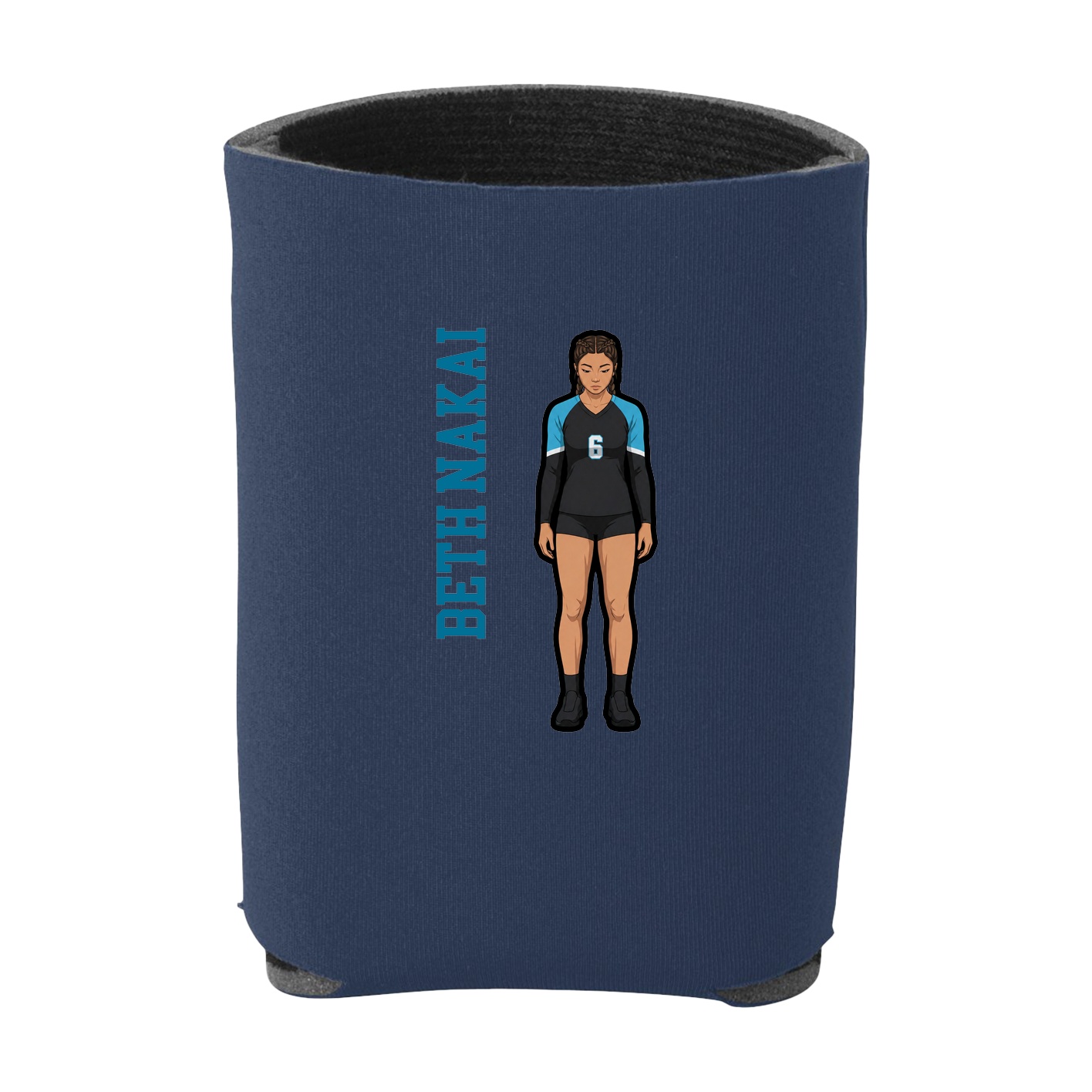 Can Holder — Name Vertical in Navy