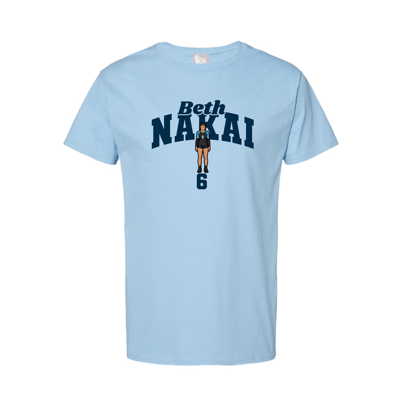 Youth Tee — Signature Arch in Light Blue