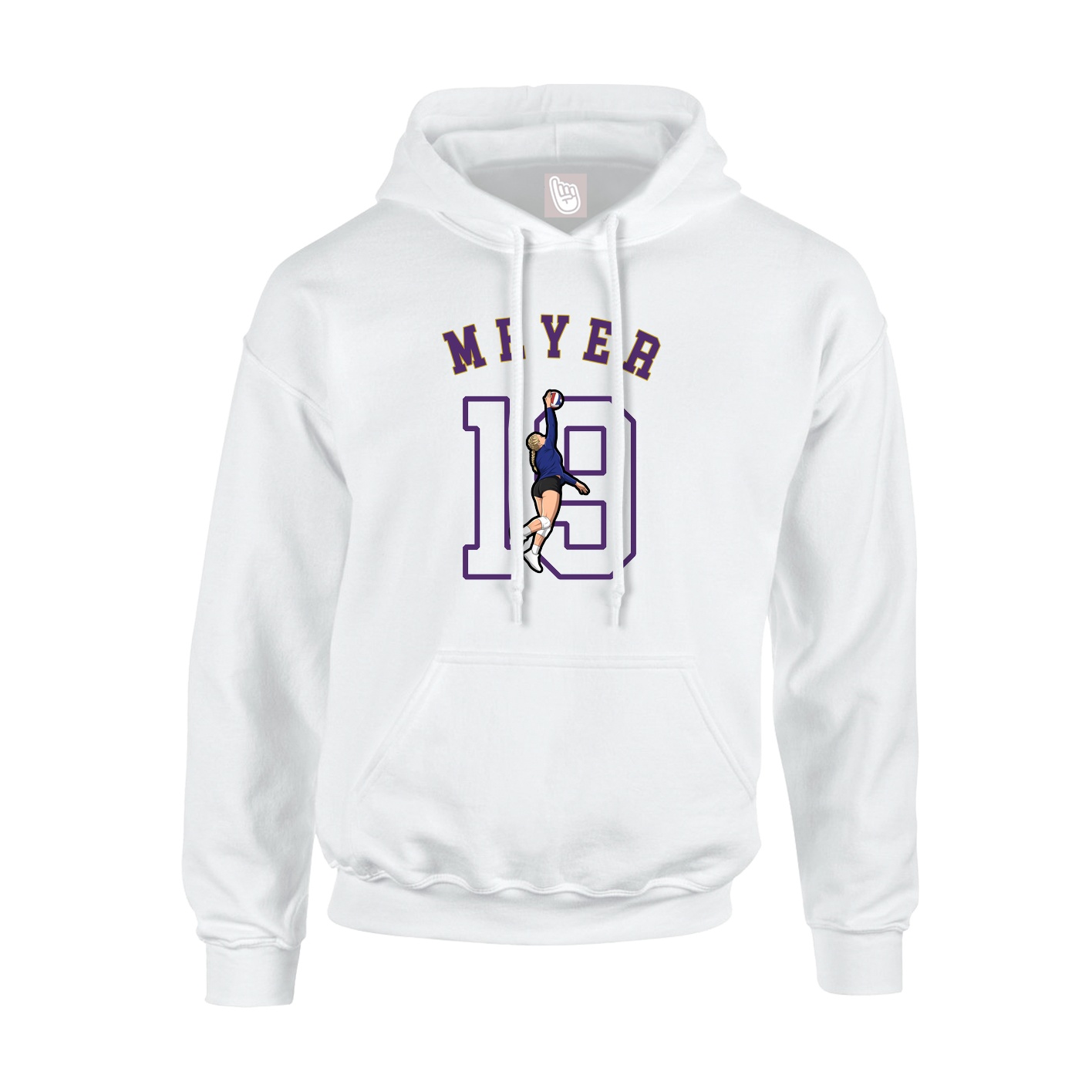 Youth Hoodie — Shirsey Arch in White