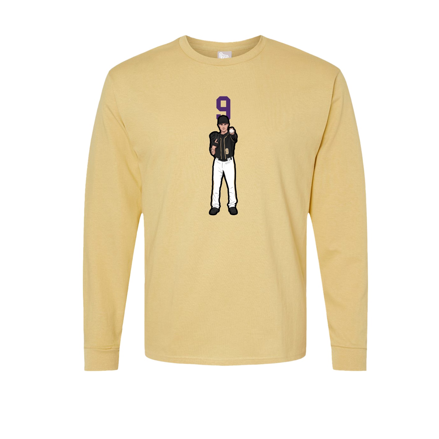 Long Sleeve Tee — Number Top in Vegas Gold
