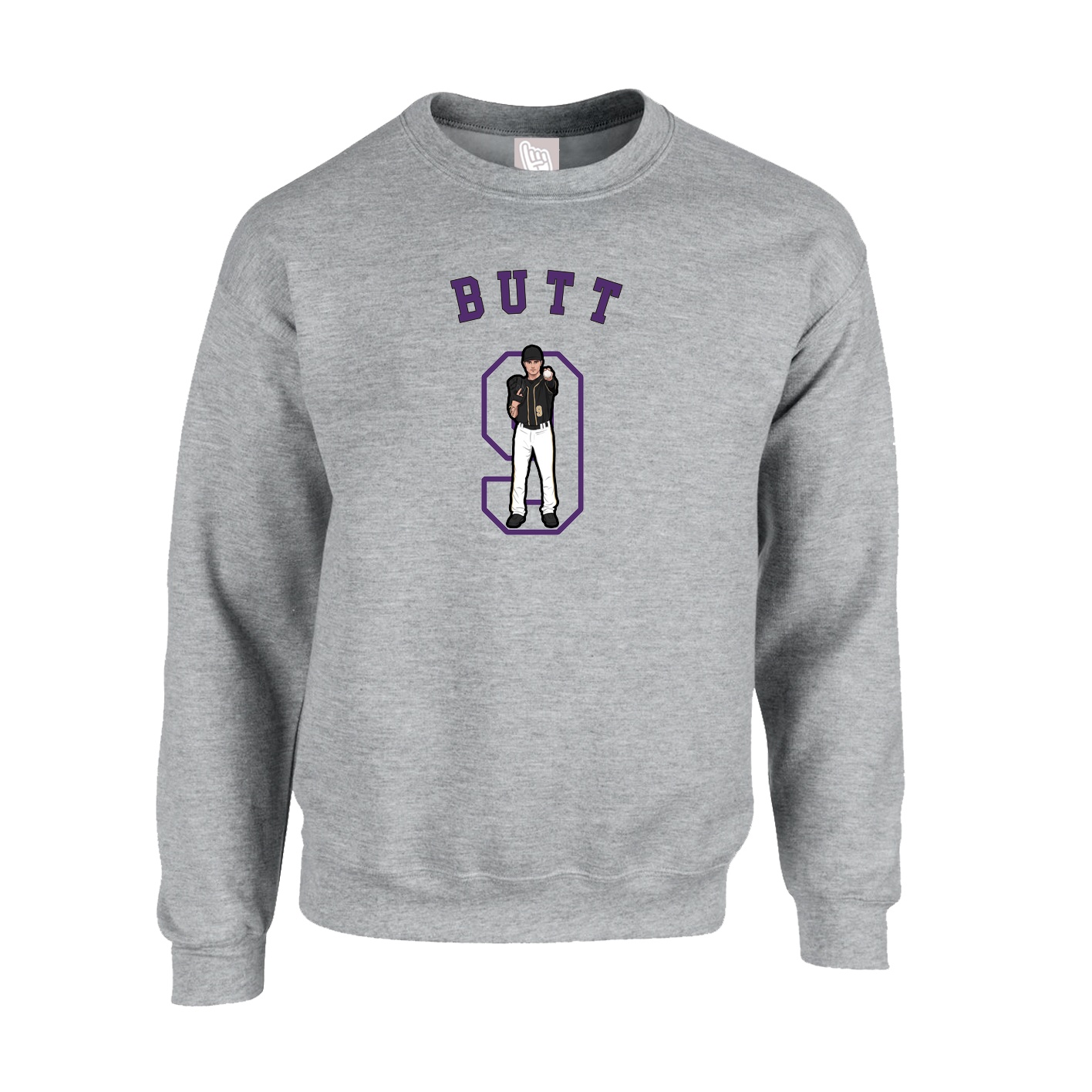 Fleece Crew — Shirsey Arch in Grey