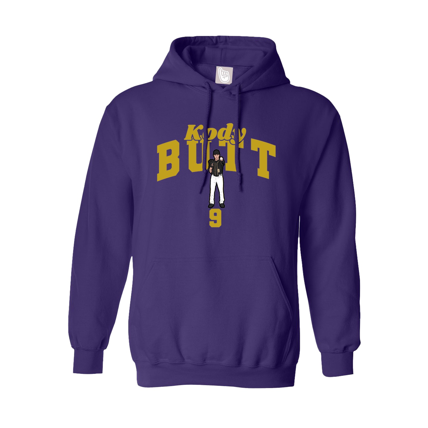 Hoodie — Signature Arch in Purple