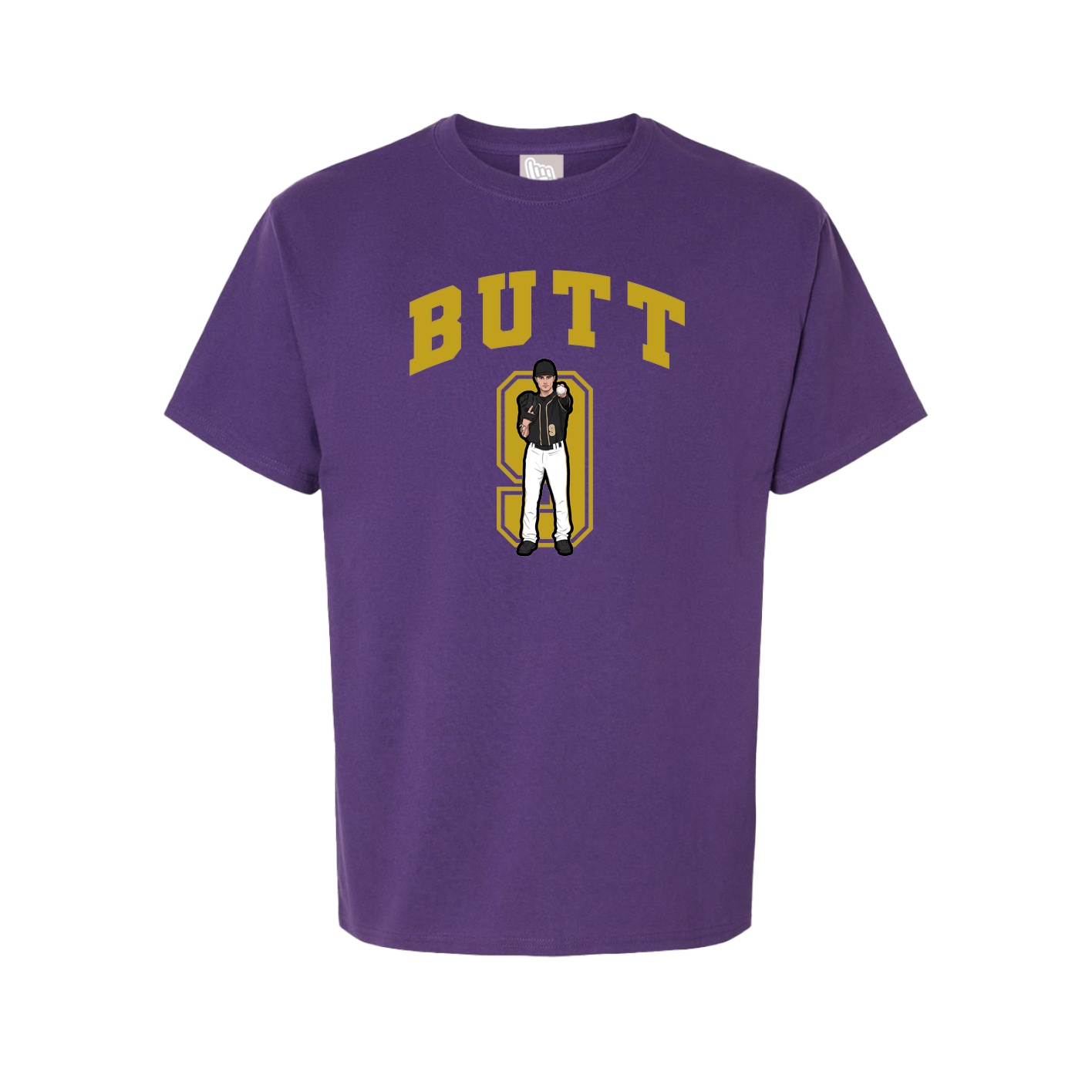 Youth Tee — Number in Purple