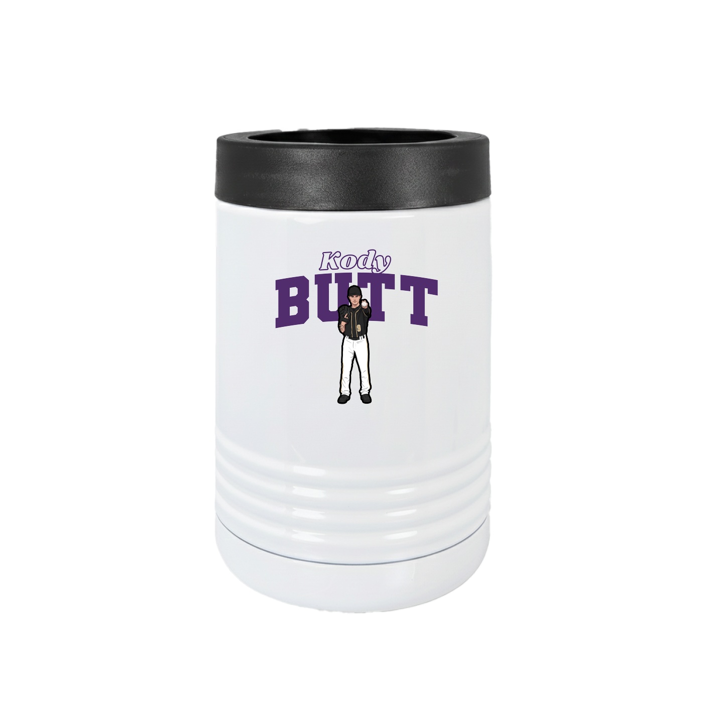Beverage Holder — Name Arch in White