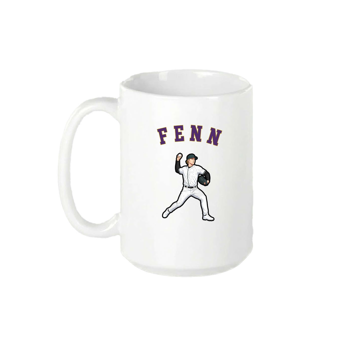 15oz Coffee Mug — Shirsey Arch in White
