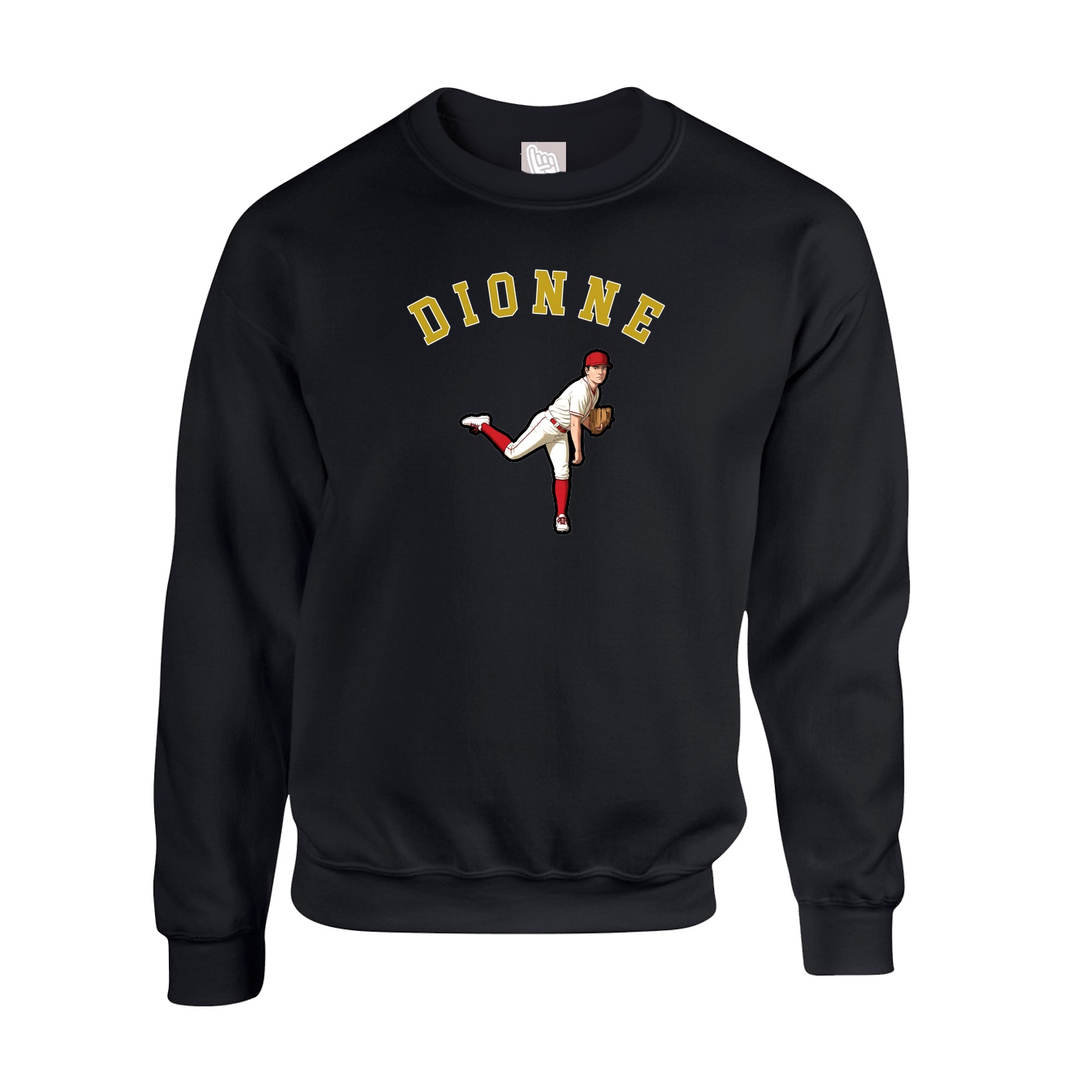 Fleece Crew — Shirsey Arch in Black