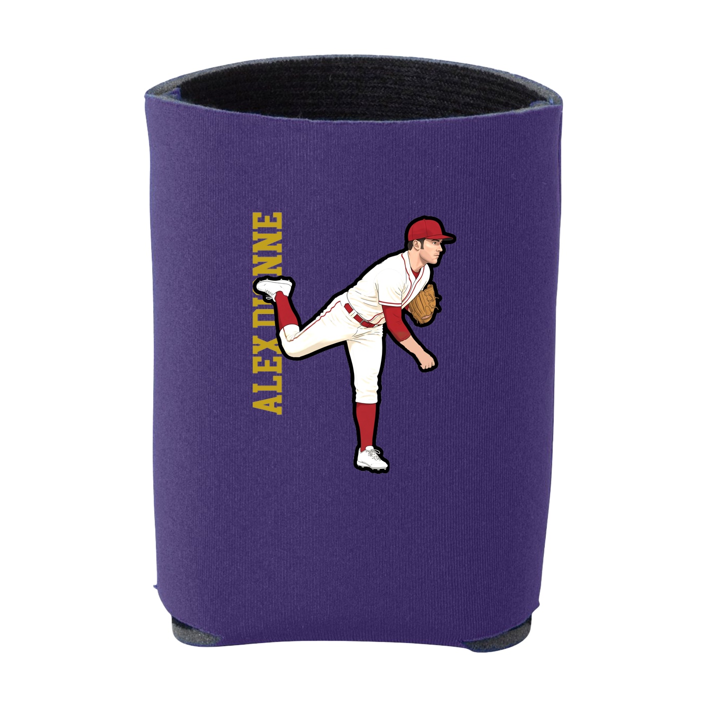 Can Holder — Name Vertical in Purple
