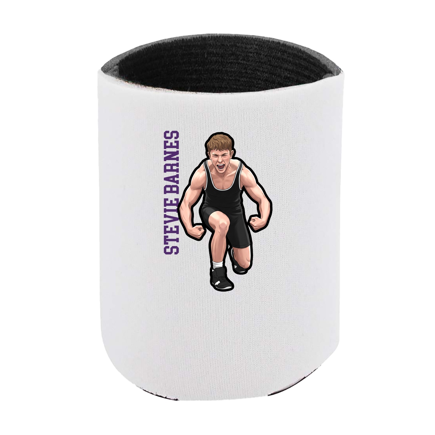 Can Holder — Name Vertical in White