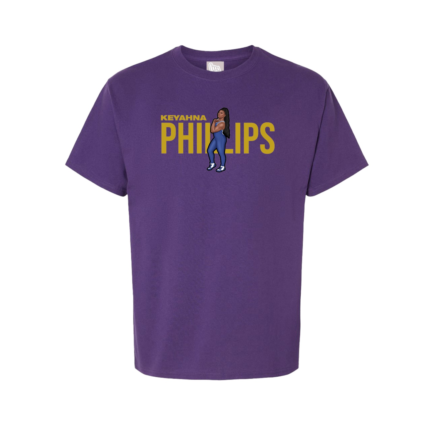 Youth Tee — Player Name in Purple