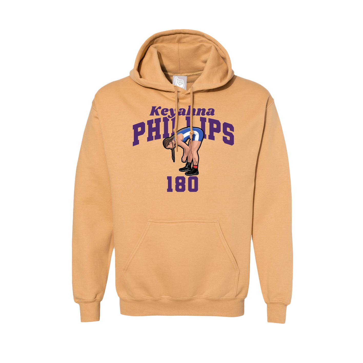Hoodie — Signature Arch in Vegas Gold