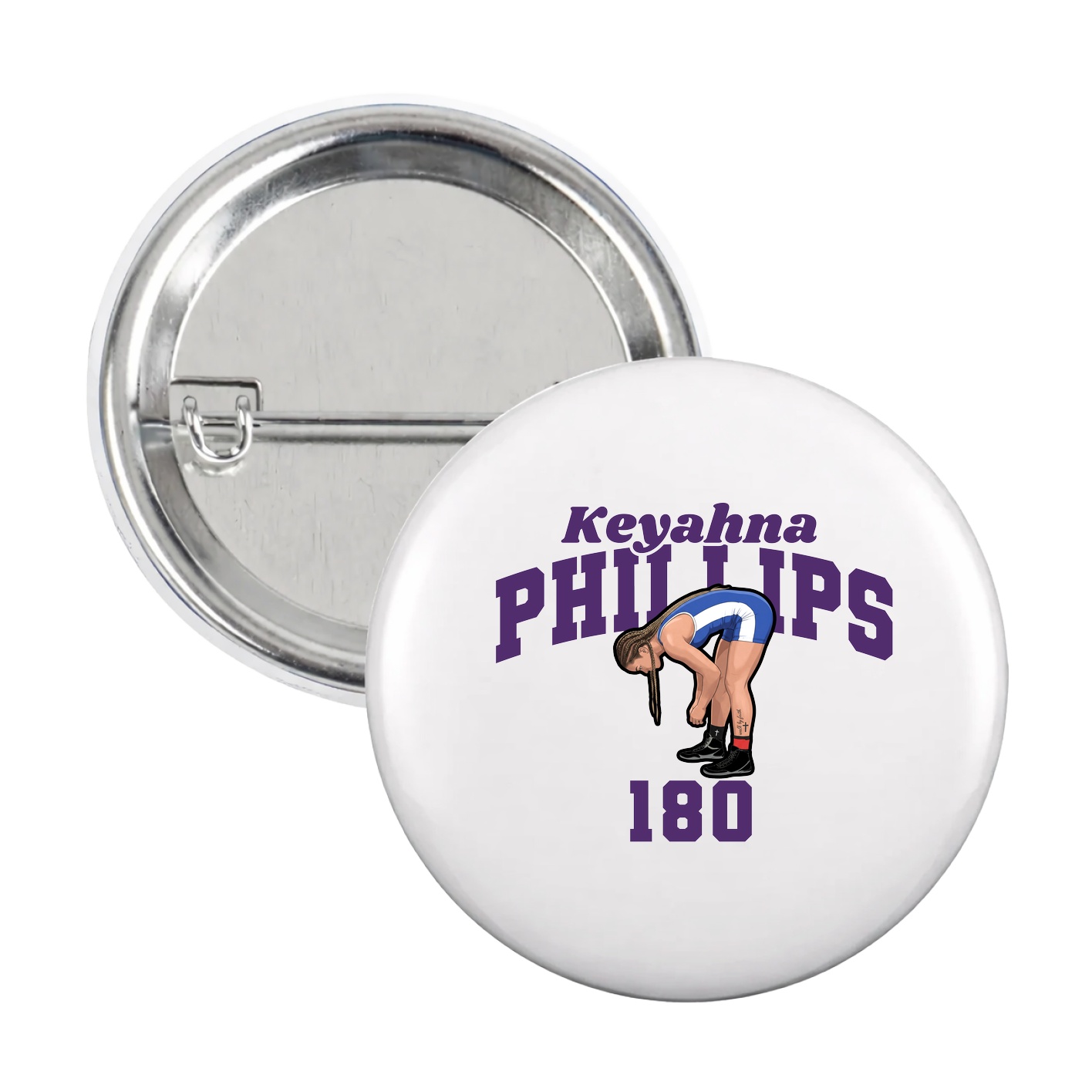 Game Day Button — Signature Arch in White