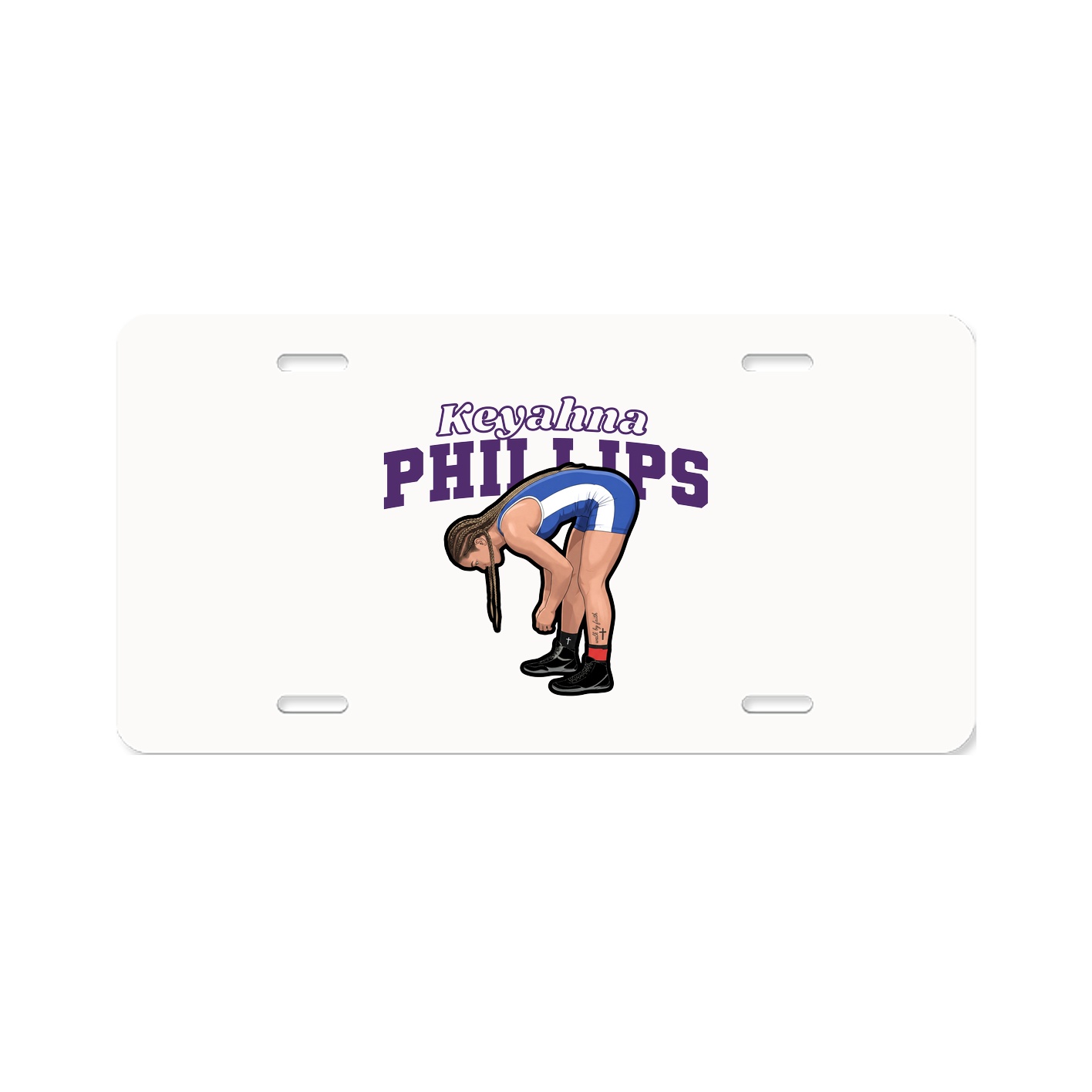 License Plate — Name Arch in Classic
