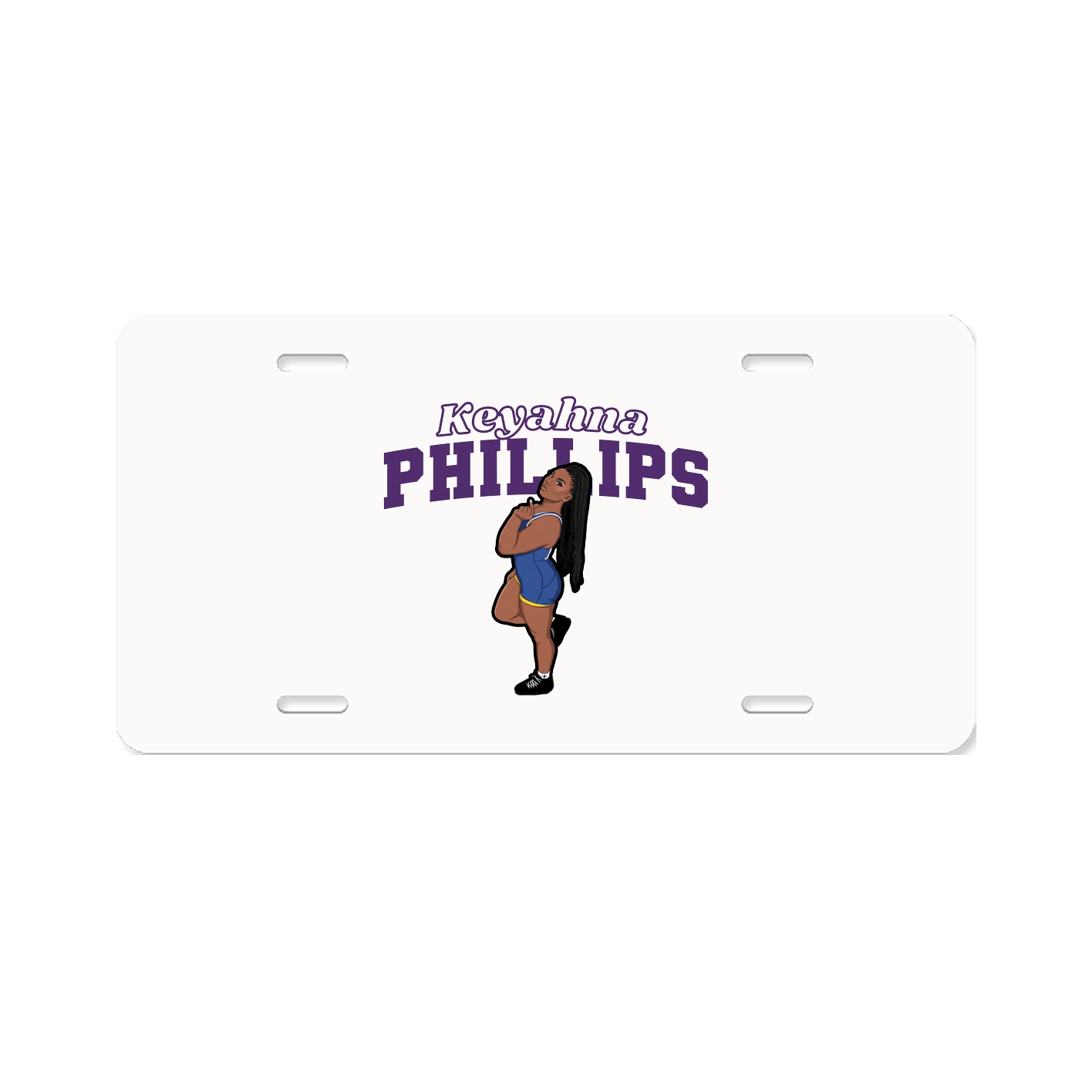 License Plate — Name Arch in Classic