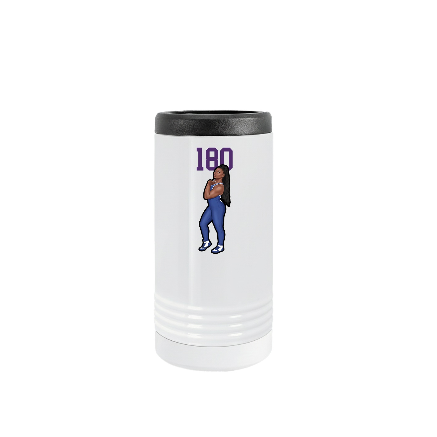 Slim Beverage Holder — Number Top in White