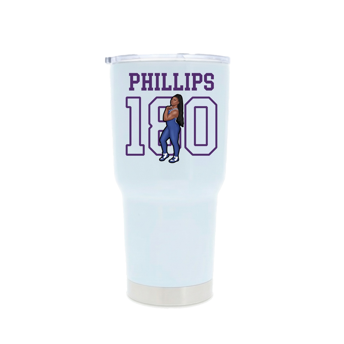 30oz Stainless Steel Tumbler — Shirsey in White