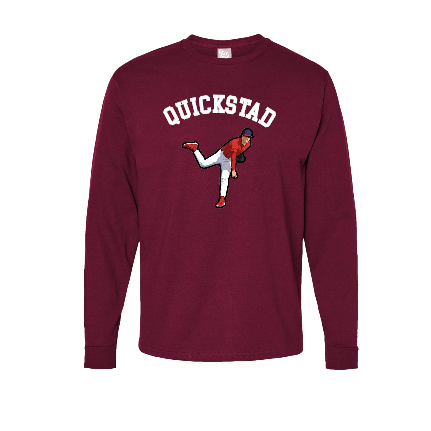 Long Sleeve Tee — Shirsey Arch in Cardinal