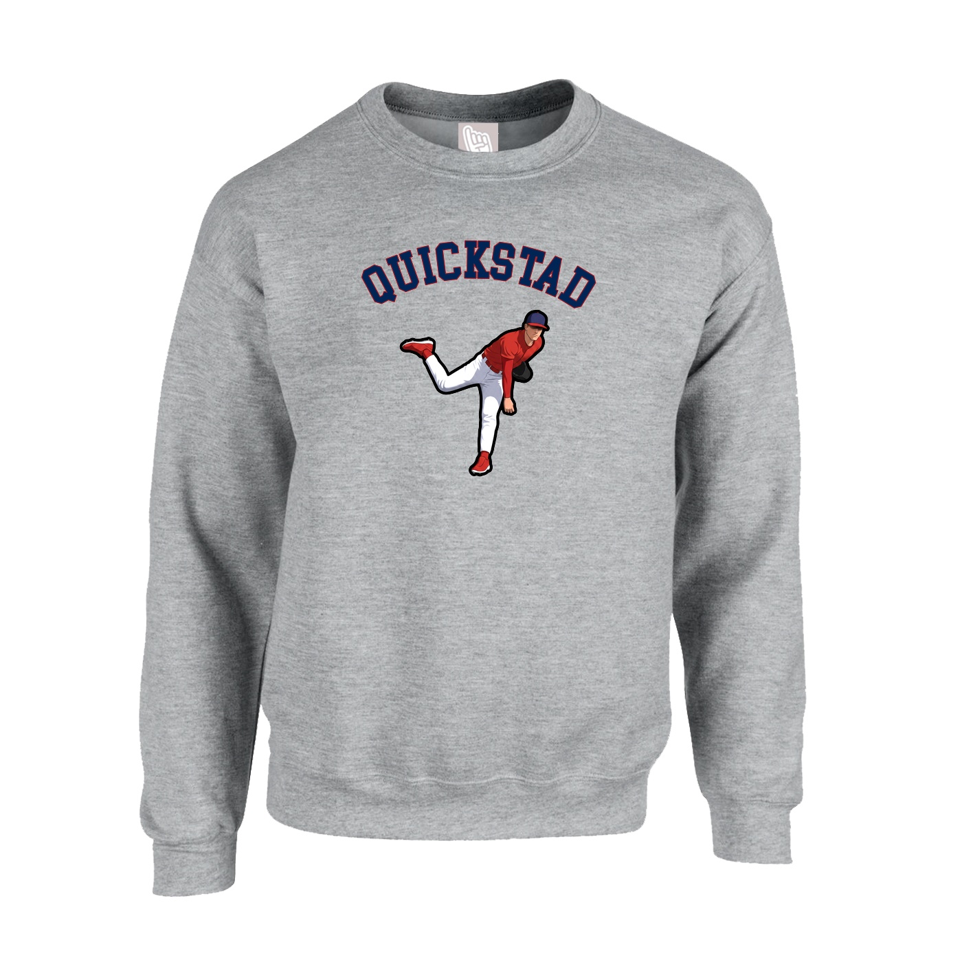 Fleece Crew — Shirsey Arch in Grey