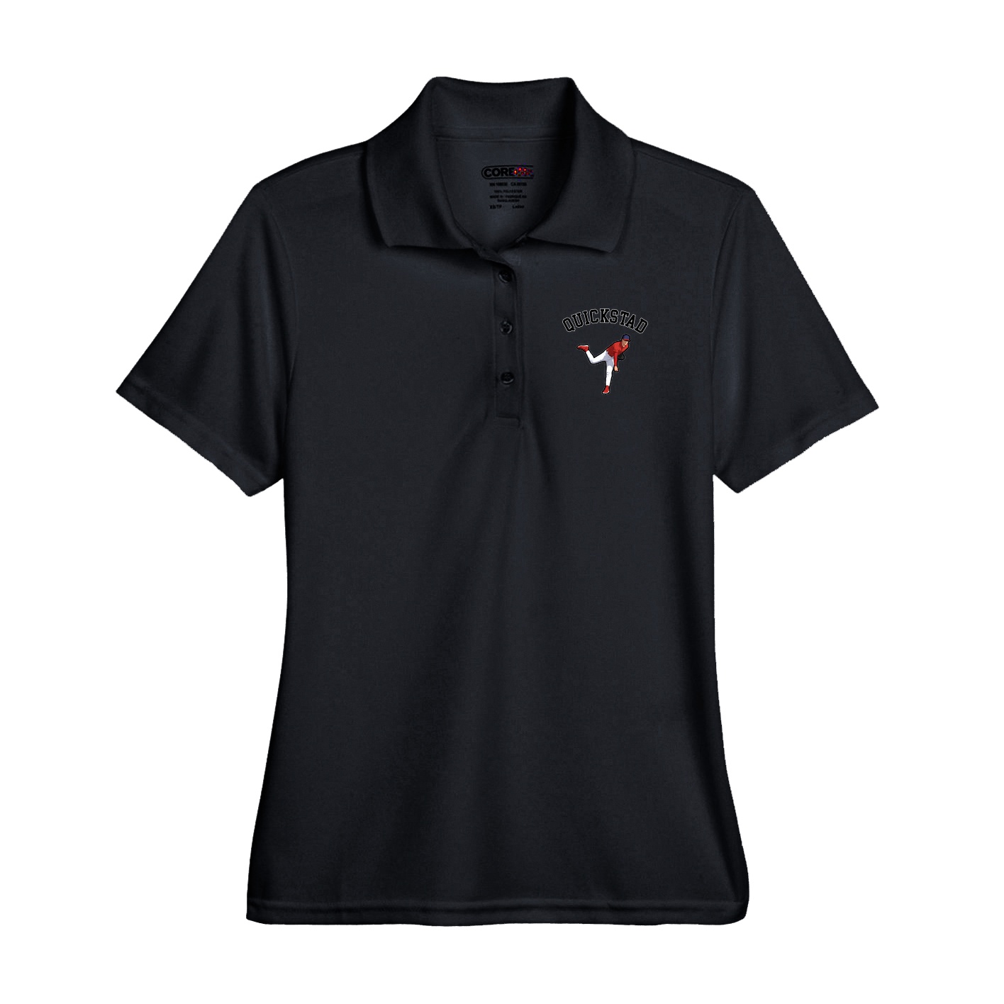 Performance Polo — Shirsey Arch in Black
