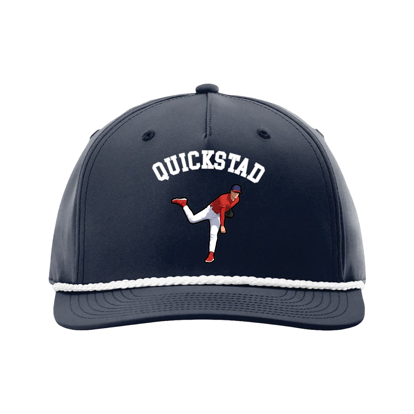 Five-Panel Classic Rope Cap — Shirsey Arch in Navy