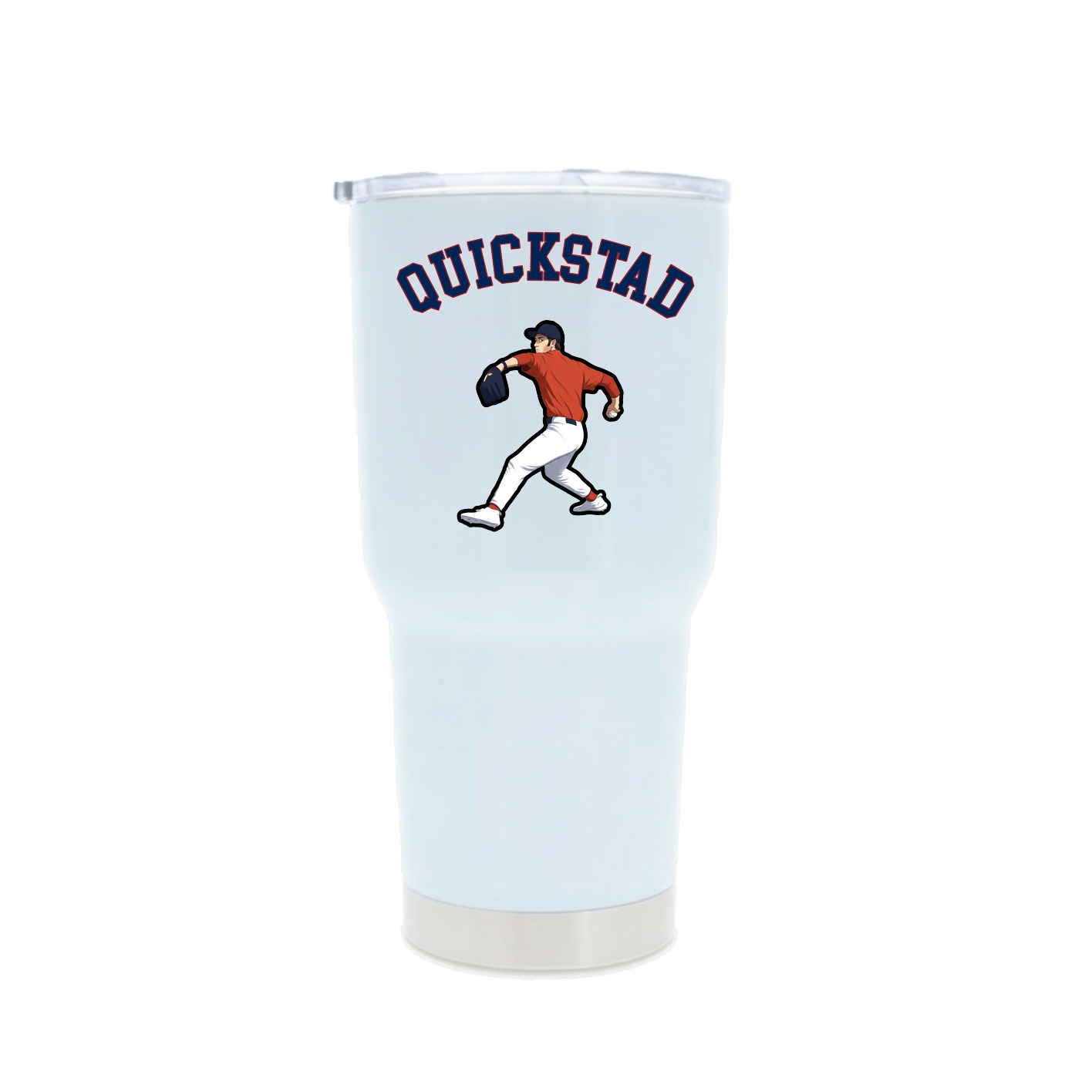 30oz Stainless Steel Tumbler — Shirsey Arch in White