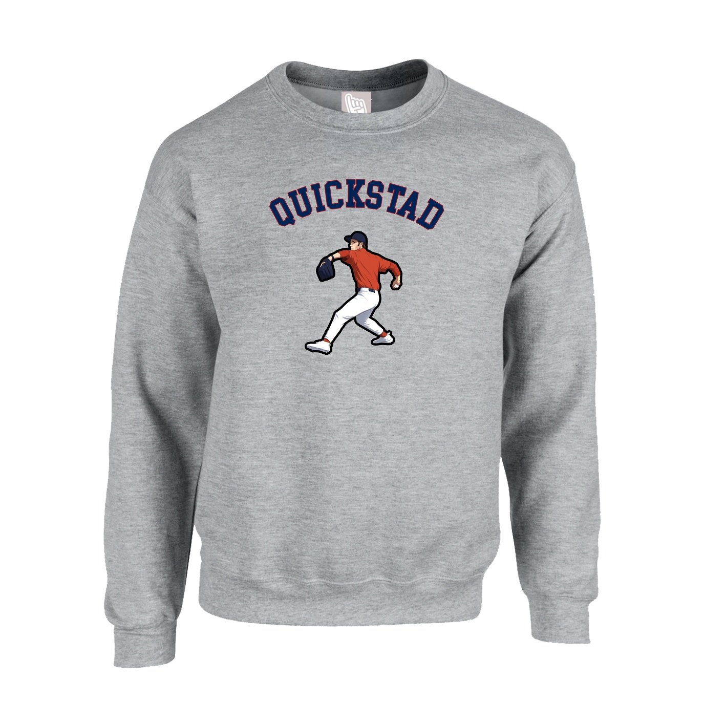 Fleece Crew — Shirsey Arch in Grey