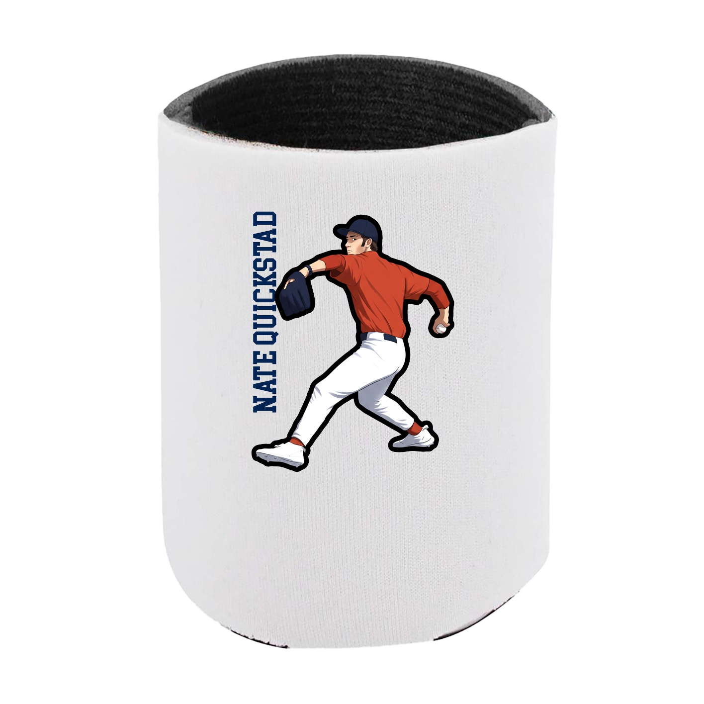 Can Holder — Name Vertical in White