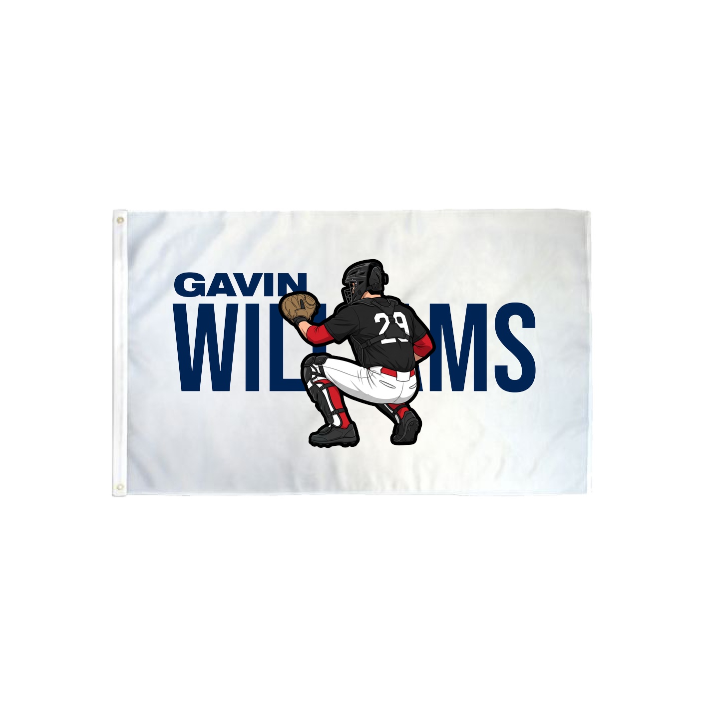 3x5 Flag — Player Name in Classic