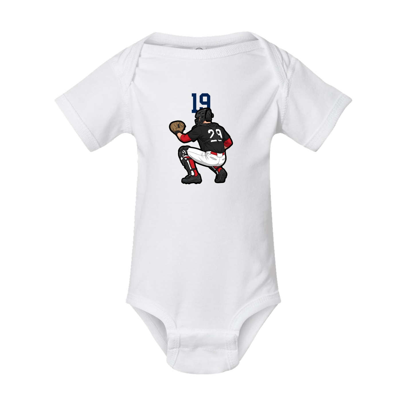Baby Onesie — Number Top in White